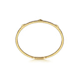 Gabriel & Co. Diamond Bangle with Pyramid Rhombus Stations-Gabriel & Co. Diamond Bangle with Pyramid Rhombus Stations - BG4187 - 62Y45JJ