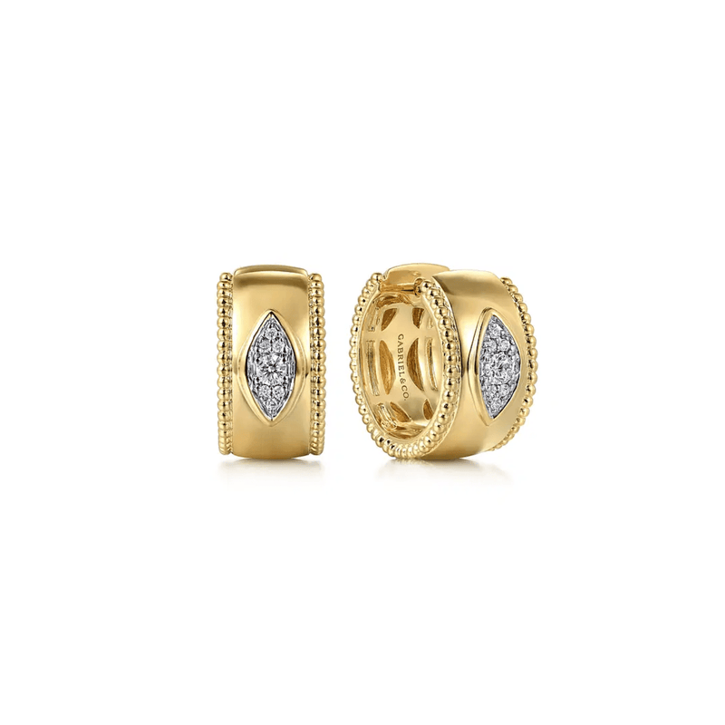 Gabriel & Co. Diamond Bujukan Huggie Earrings-Gabriel & Co. Diamond Bujukan Huggie Earrings - EG15038Y45JJ