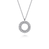 Gabriel & Co. Diamond Circle Pendant Necklace-Gabriel & Co. Diamond Circle Pendant Necklace - NK7763W45JJ