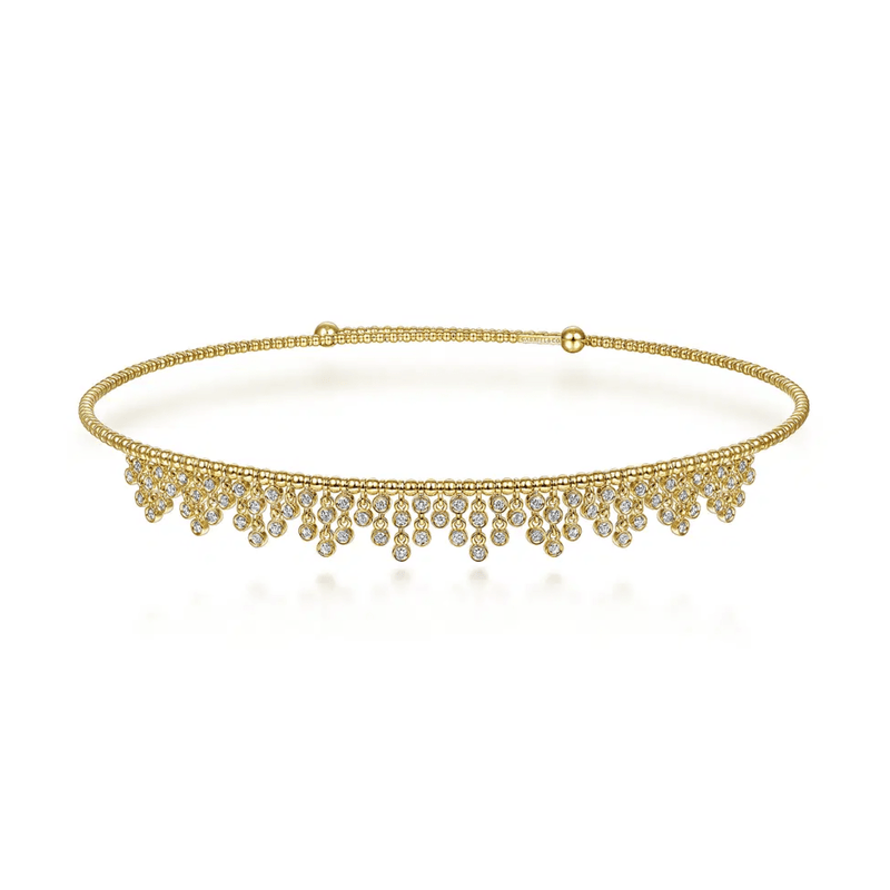 Gabriel & Co. Diamond Clusters Bujukan Beaded Choker Necklace-Gabriel & Co. Diamond Clusters Bujukan Beaded Choker Necklace - NK6207Y45JJ