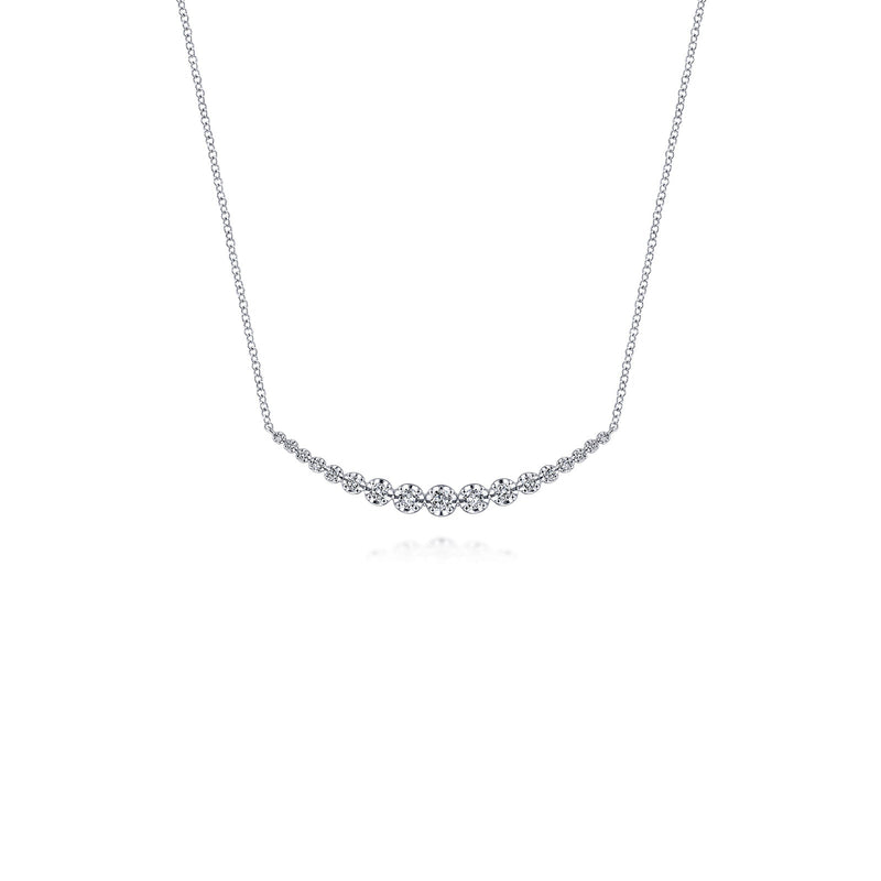 Gabriel & Co. Diamond Curved Bar Necklace-Gabriel & Co. Diamond Curved Bar Necklace - NK6216W45JJ