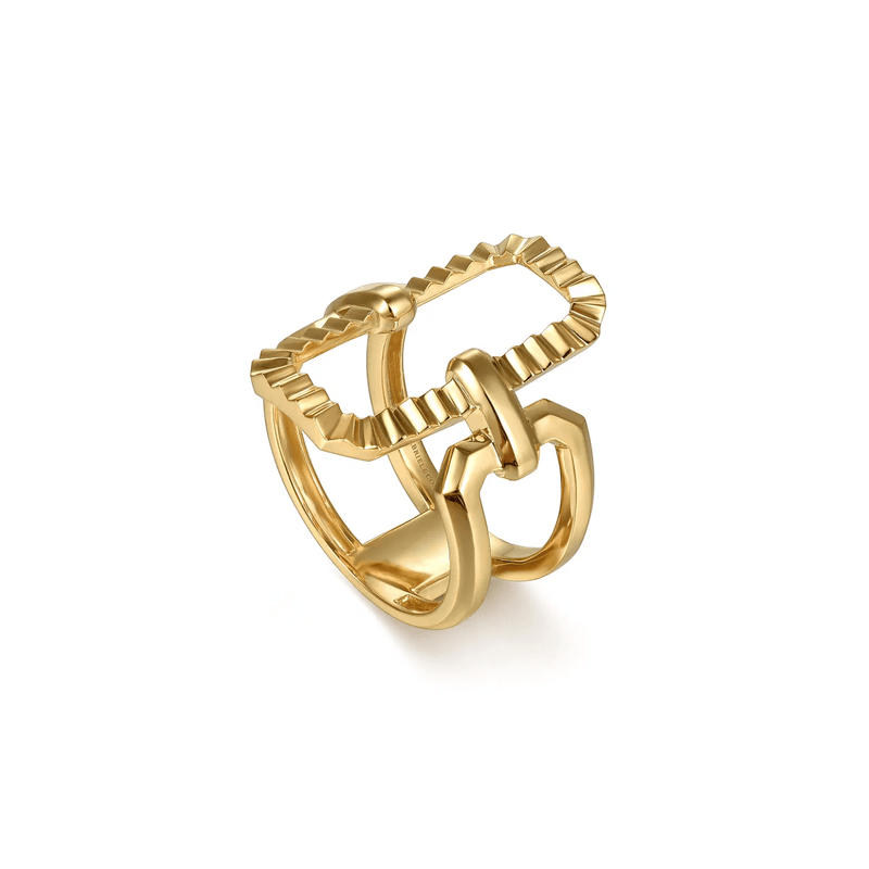 Gabriel & Co. Diamond Cut Link Wide Band Ring-Gabriel & Co. Diamond Cut Link Wide Band Ring - LR52794Y4JJJ