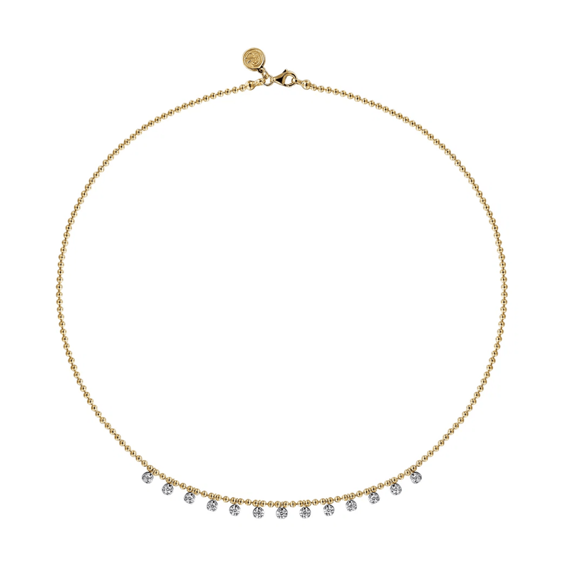 Gabriel & Co. Diamond Drop Station Necklace-Gabriel & Co. Diamond Drop Station Necklace - NK7233Y45JJ