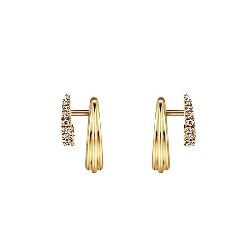 Gabriel & Co. Diamond Easy Stackable Huggie Earrings-Gabriel & Co. Diamond Easy Stackable Huggie Earrings - EG15040Y45JJ - 