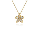 Gabriel & Co. Diamond Floral Pendant Necklace-Gabriel & Co. Diamond Floral Pendant Necklace - NK7939Y45JJ