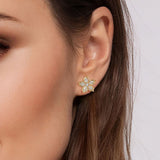 Gabriel & Co. Diamond Floral Stud Earrings-Gabriel & Co. Diamond Floral Stud Earrings - EG15447Y45JJ