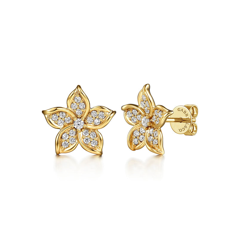 Gabriel & Co. Diamond Floral Stud Earrings-Gabriel & Co. Diamond Floral Stud Earrings - EG15447Y45JJ