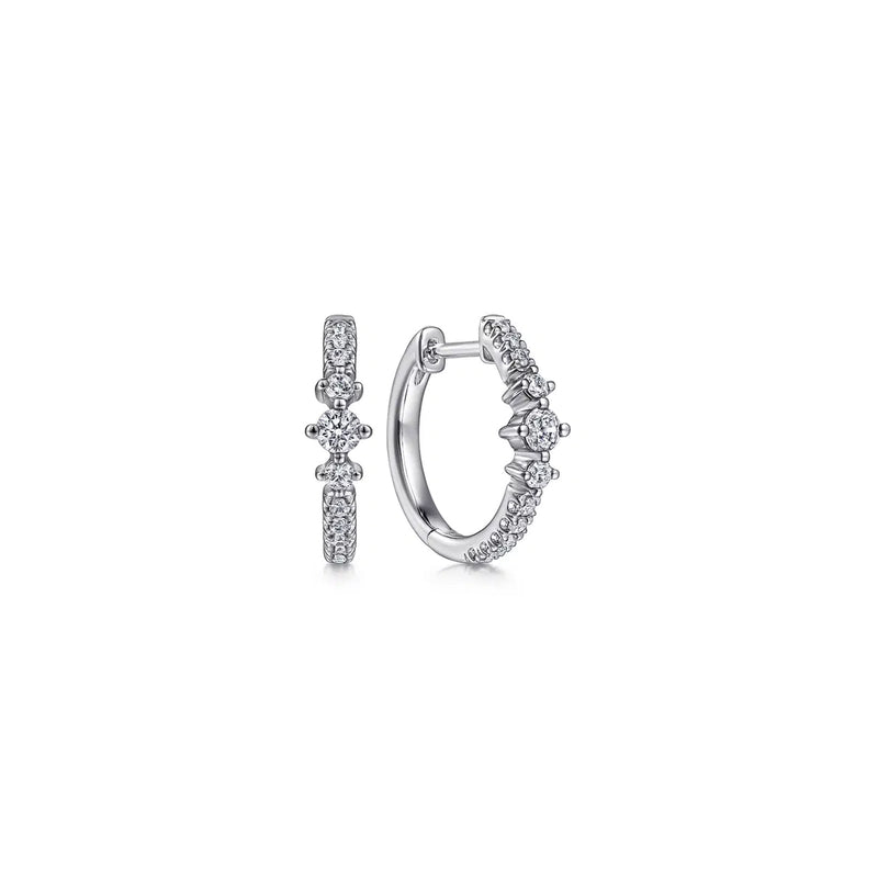 Gabriel & Co. Diamond Huggie Earrings-Gabriel & Co. Diamond Huggie Earrings - EG14522W45JJ