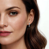 Gabriel & Co. Diamond J Hoop Stud Earrings-Gabriel & Co. Diamond J Hoop Stud Earrings - EG15279W45JJ