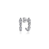 Gabriel & Co. Diamond J Hoop Stud Earrings-Gabriel & Co. Diamond J Hoop Stud Earrings - EG15279W45JJ