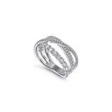 Gabriel & Co. Diamond Layered Criss Cross Ring-Gabriel & Co. Diamond Layered Criss Cross Ring LR51499W45JJ