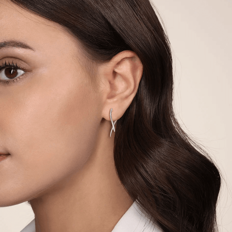 Gabriel & Co. Diamond Spike Drop Earrings-Gabriel & Co. Diamond Spike Drop Earrings - EG15327W45JJ