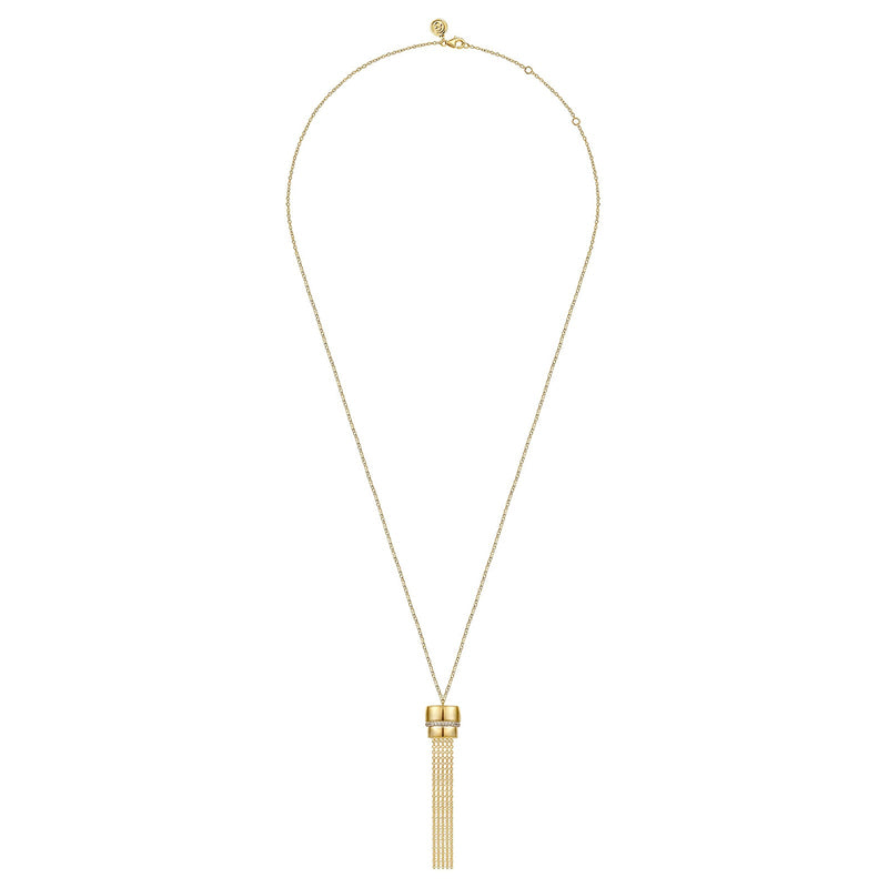 Gabriel & Co. Diamond Tassel Y Necklace-Gabriel & Co. Diamond Tassel Y Necklace - NK8033-24Y45JJ