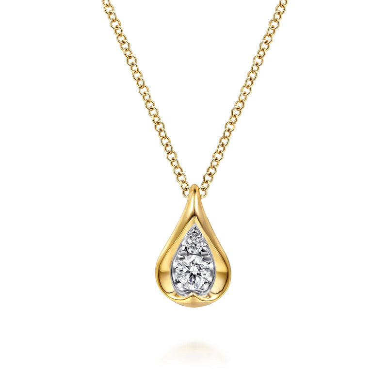 Gabriel & Co. Diamond Teardrop Pendant Necklace-Gabriel & Co. Diamond Teardrop Pendant Necklace - NK8021M45JJ