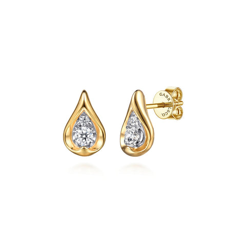 Gabriel & Co. Diamond Teardrop Stud Earrings-Gabriel & Co. Diamond Teardrop Stud Earrings - EG15525M45JJ