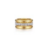 Gabriel & Co. Gold Bujukan and Diamond Easy Stackable Ring-Gabriel & Co. Gold Bujukan and Diamond Easy Stackable Ring LR52905M45JJ
