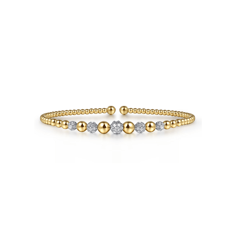Gabriel & Co. Gold Bujukan Diamond Bracelet-Gabriel & Co. Gold Bujukan Diamond Bracelet BG4362-55M45JJ