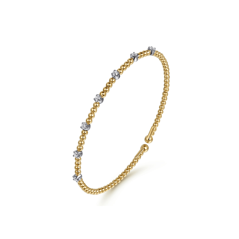 Gabriel & Co. Gold Bujukan Diamond Bracelet-Gabriel & Co. Gold Bujukan Diamond Bracelet BG4436-55M45JJ