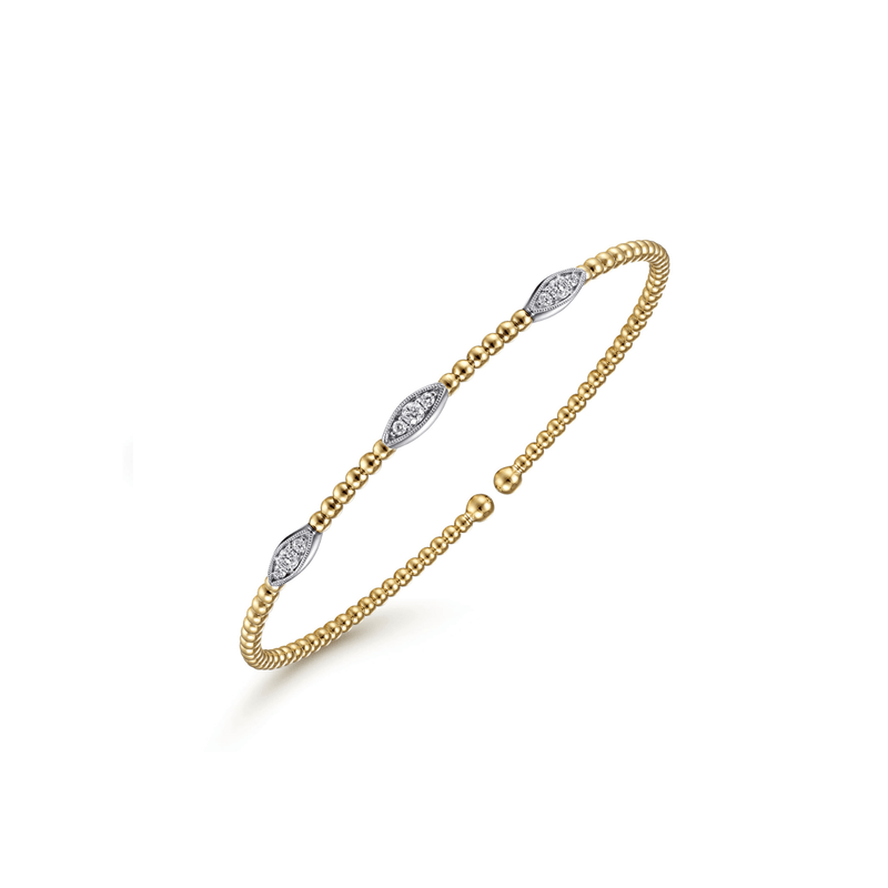 Gabriel & Co. Gold Bujukan Diamond Bracelet-Gabriel & Co. Gold Bujukan Diamond Bracelet BG4437-55M45JJ