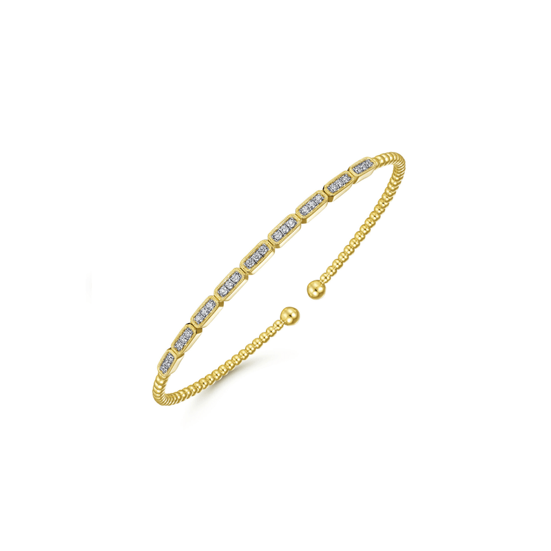 Gabriel & Co. Gold Bujukan Diamond Bracelet-Gabriel & Co. Gold Bujukan Diamond Bracelet BG4443-55Y45JJ