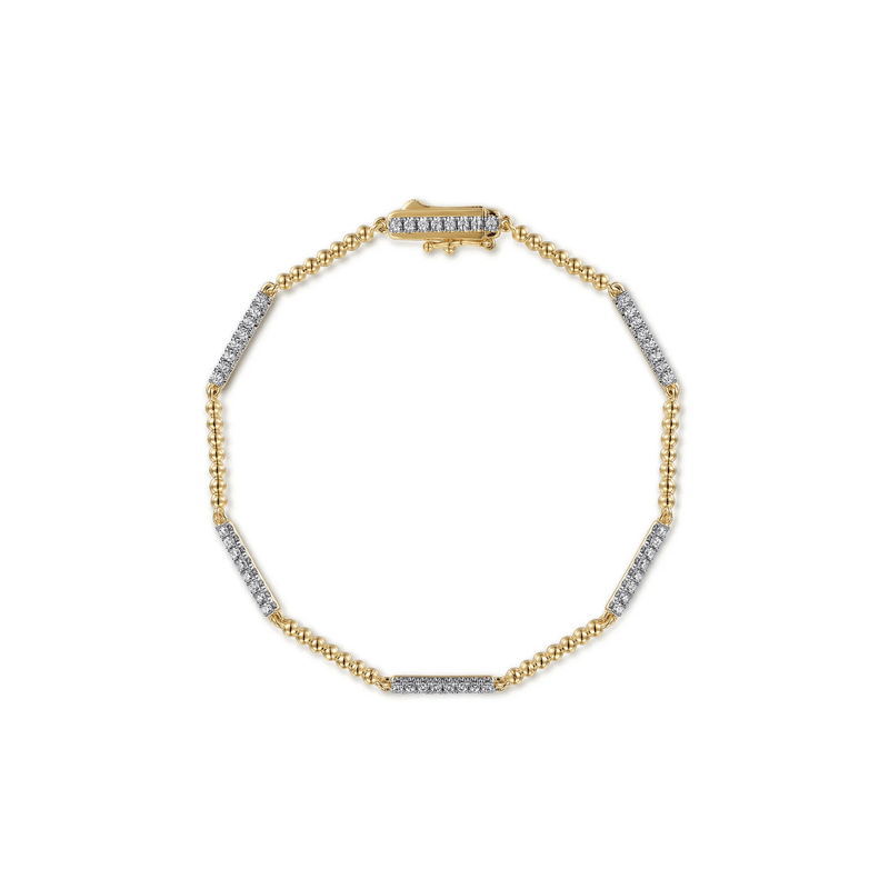 Gabriel & Co. Gold Bujukan Diamond Tennis Bracelet-Gabriel & Co. Gold Bujukan Diamond Tennis Bracelet TB4724Y45JJ
