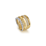 Gabriel & Co. Gold Diamond Easy Stackable Ladies Ring-Gabriel & Co. Gold Diamond Easy Stackable Ladies Ring LR52585M45JJ