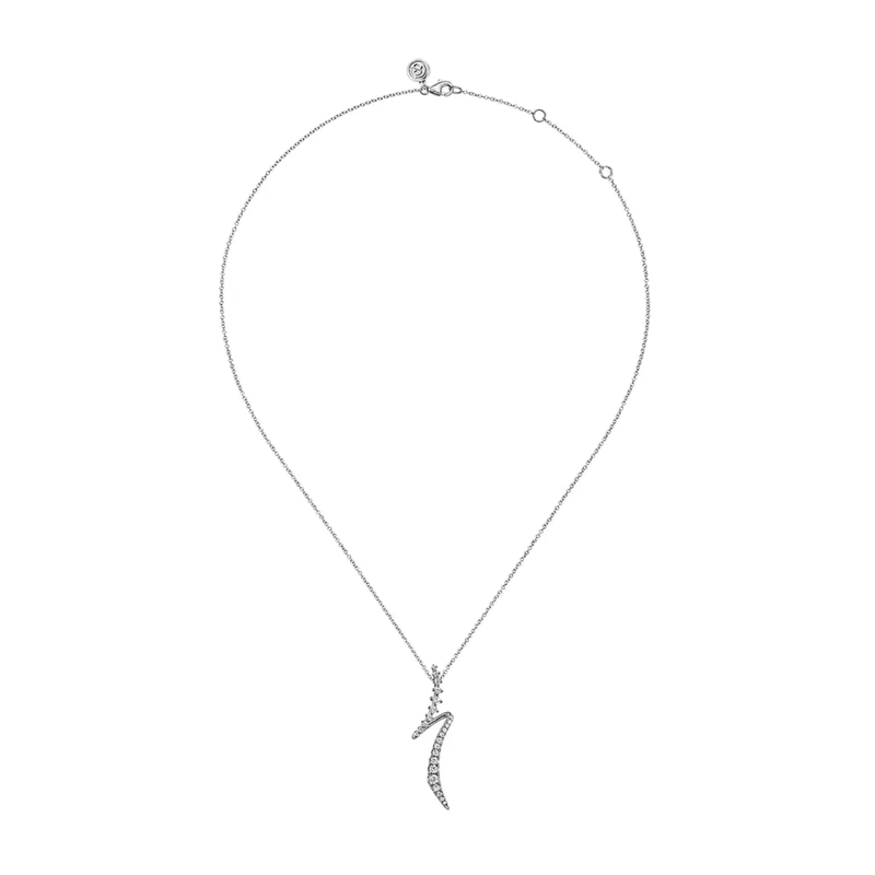 Gabriel & Co. Graduating Diamond Bypass Pendant Necklace-Gabriel & Co. Graduating Diamond Bypass Pendant Necklace - NK7845W45JJ