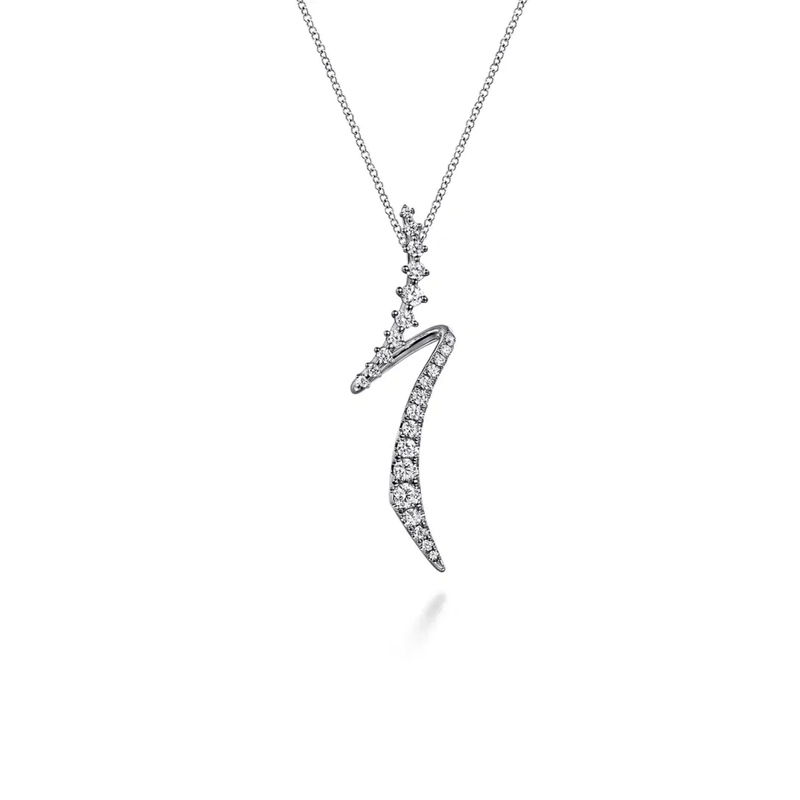 Gabriel & Co. Graduating Diamond Bypass Pendant Necklace-Gabriel & Co. Graduating Diamond Bypass Pendant Necklace - NK7845W45JJ