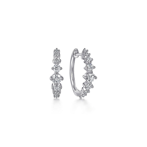 Gabriel & Co. Graduating Diamond Huggie Earrings-Gabriel & Co. Graduating Diamond Huggie Earrings - EG15131W45JJ