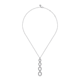 Gabriel & Co. Graduating Diamond Oval Link Drop Pendant Necklace-Gabriel & Co. Graduating Diamond Oval Link Drop Pendant Necklace - NK7706W45JJ