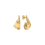 Gabriel & Co. Graduating J Hoop Earrings with Diamond Cut Finish-Gabriel & Co. Graduating J Hoop Earrings with Diamond Cut Finish - EG15343Y4JJJ