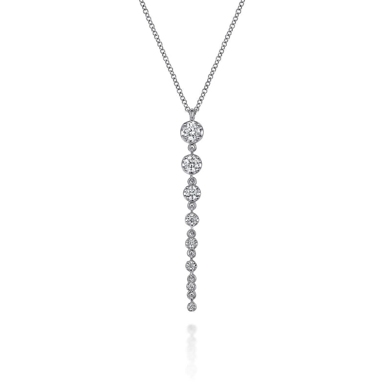 Gabriel & Co. Graduating Vertical Diamond Bar Necklace-Gabriel & Co. Graduating Vertical Diamond Bar Necklace - NK7579W45JJ