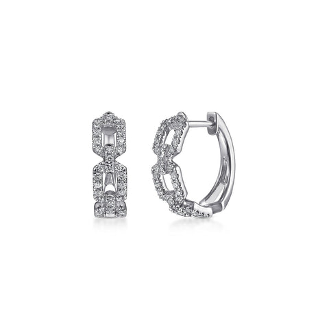Gabriel & Co. Layered 10mm Diamond Huggies-Gabriel & Co. Layered 10mm Diamond Huggies - EG13816W45JJ