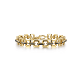Gabriel & Co. Link Chain Bracelet with Black Spinel Connectors-Gabriel & Co. Link Chain Bracelet with Black Spinel Connectors TBM4825-8Y4JBD