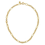 Gabriel & Co. Link Chain Necklace with Oval Stations-Gabriel & Co. Link Chain Necklace with Oval Stations - NK7144-17Y4JJJ