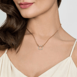 Gabriel & Co. Open Cushion Shape Diamond Hollow Paperclip Chain Necklace-Gabriel & Co. Open Cushion Shape Diamond Hollow Paperclip Chain Necklace - NK7732M45JJ