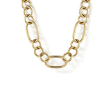 Gabriel & Co. Oval Link Chain Necklace wth Circle Stations-Gabriel & Co. Oval Link Chain Necklace wth Circle Stations - NK7339 - 18Y4JJJ
