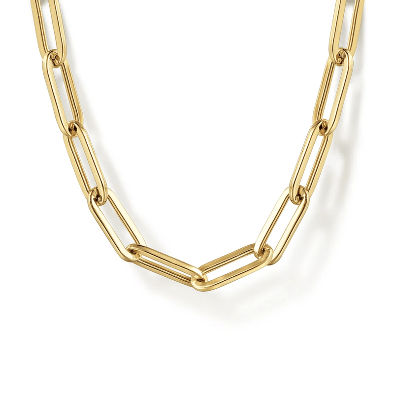 Gabriel & Co. Paper Clip Chain Necklace-Gabriel & Co. Paper Clip Chain Necklace - NK6820H - 17Y4JJJ