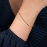 Gabriel & Co. Plain Gold Chain With G Lock-Gabriel & Co. Plain Gold Chain With G Lock - TB4877Y4JJJ