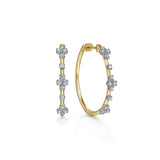 Gabriel & Co. Prong Set Round Classic Diamond Hoop Earrings 30mm-Gabriel & Co. Prong Set Round Classic Diamond Hoop Earrings 30mm - EG15004Y45JJ