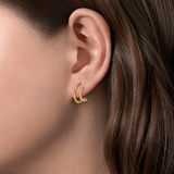 Gabriel & Co. Rope Split J Shape Stud Earrings-Gabriel & Co. Rope Split J Shape Stud Earrings - EG14082Y4JJJ