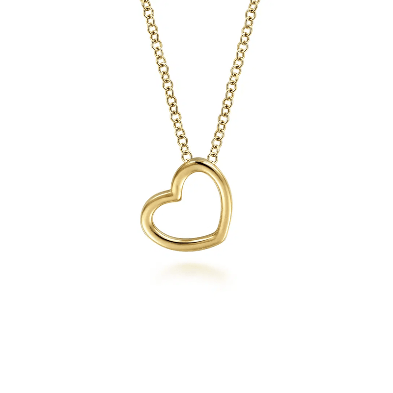 Gabriel & Co. Tilted Heart Pendant Necklace-Gabriel & Co. Tilted Heart Pendant Necklace - NK6522Y4JJJ