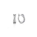 Gabriel & Co. Twisted 15mm Diamond Huggie Earrings-Gabriel & Co. Twisted 15mm Diamond Huggie Earrings - EG13328W45JJ