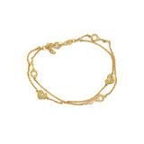 Heart Locket and Key Charm Bracelet-Heart Locket and Key Charm Bracelet - 8BKEY02927