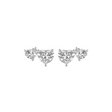 Heart-shaped Diamond Earring Studs-Heart - shaped Diamond Earring Studs - DENKA04612