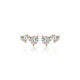 Heart-shaped Diamond Stud Earrings-Heart - shaped Diamond Stud Earrings - 54876