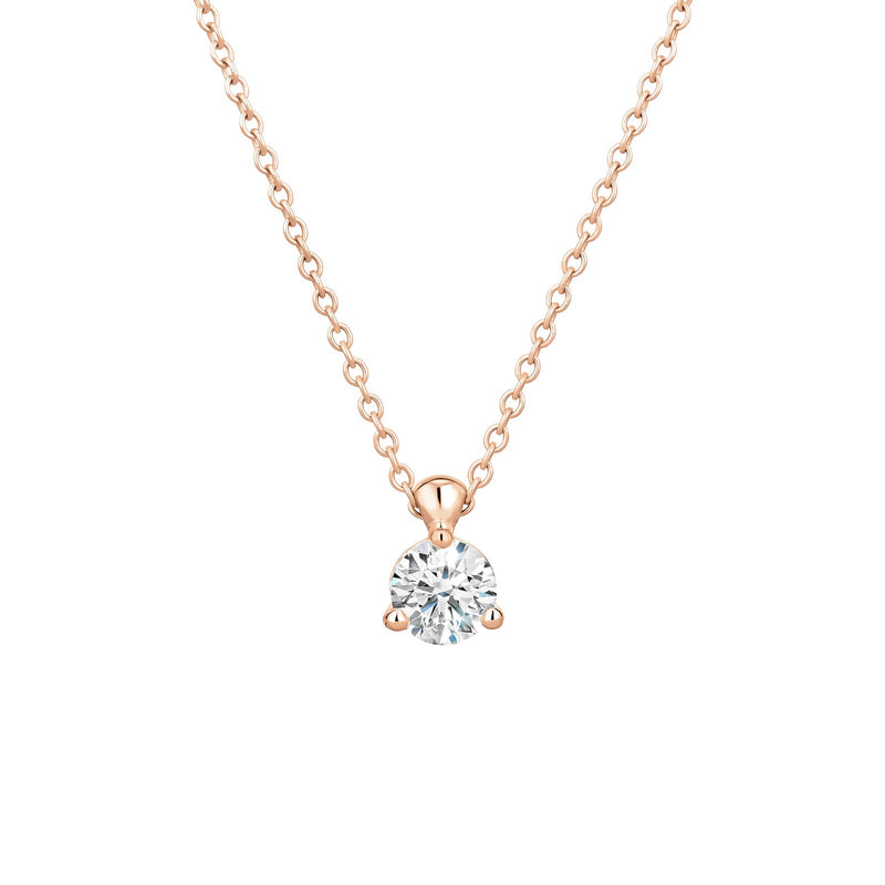 Hearts On Fire Classic 3 Prong Solitaire Necklace-Hearts On Fire Classic 3 Prong Solitaire Necklace - HFPHCLA3P00258R