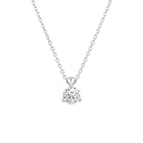 Hearts On Fire Classic 3 Prong Solitaire Necklace-Hearts On Fire Classic 3 Prong Solitaire Necklace - HFPHCLA3P00258W