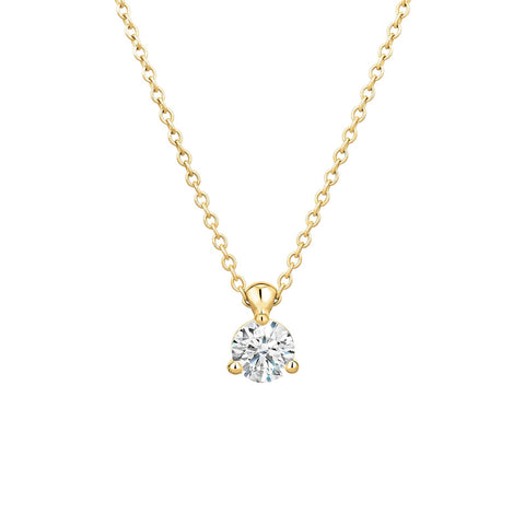 Hearts On Fire Classic 3 Prong Solitaire Necklace-Hearts On Fire Classic 3 Prong Solitaire Necklace - HFPHCLA3P00508Y