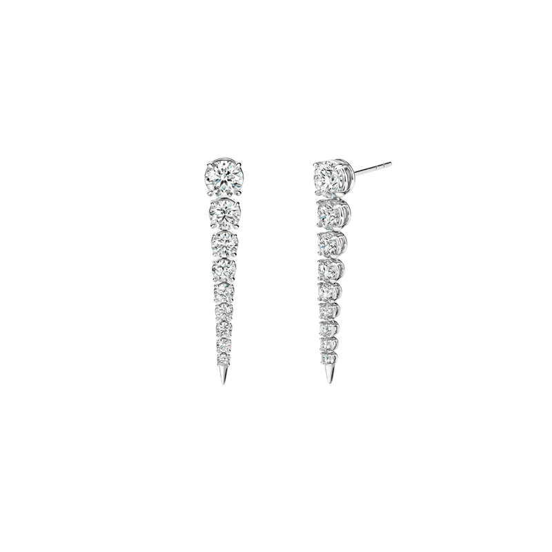 Hearts On Fire Icicle Diamond Drop Earrings-Hearts On Fire Icicle Diamond Drop Earrings UU3029-W
